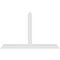 Ekena Millwork Portland Architectural Grade PVC Gable Bracket, 60"W x 37 1/2"H x 2"D x 4"F, 15/12 Pitch GBP060X38X0204POR00 - alternate 2